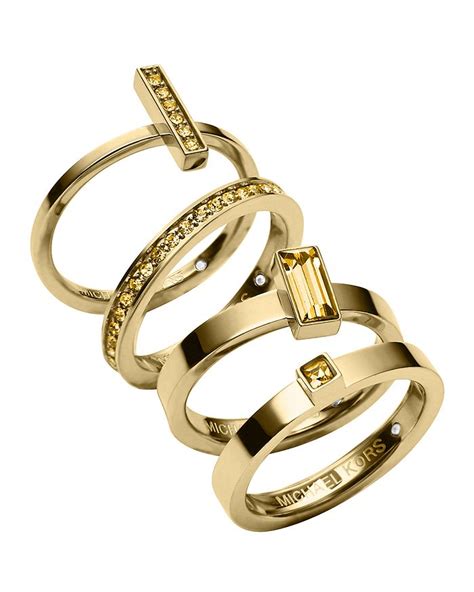 michael kors herz ring|michael kors stackable rings.